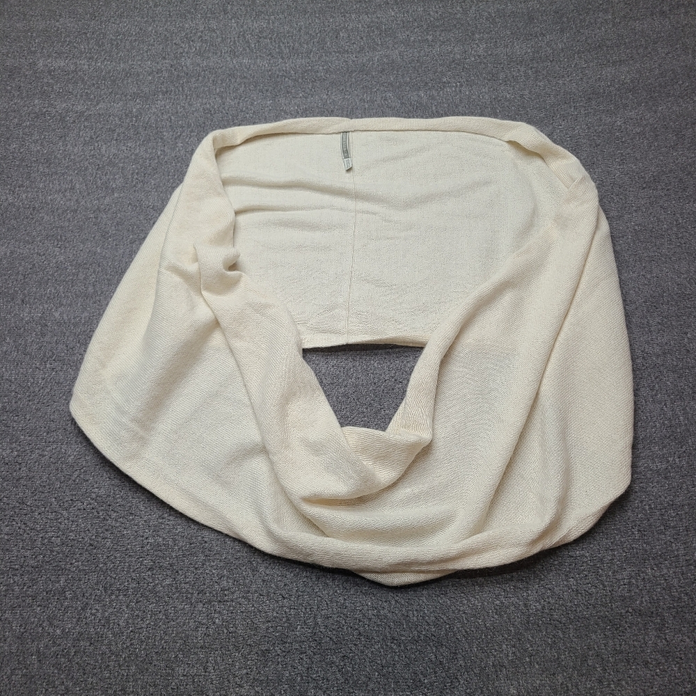 Alicia Adams Alpaca 100% Baby Alpaca Infinity Scarf Wrap Cream Ivory Soft